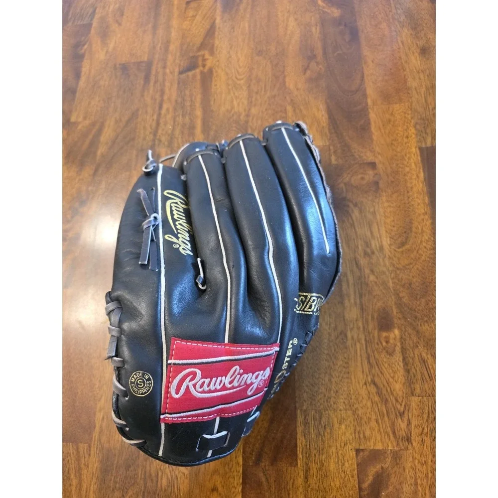 Rawlings Black Leather Steve Avery Vintage Baseball Softball Glove Right Hand